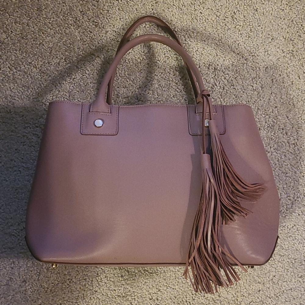 Purple tote bag
